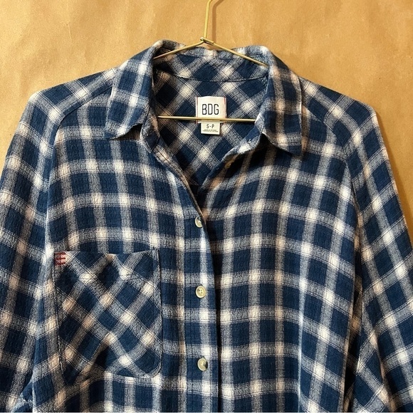 Urban Outfitters | BDG Keanu Plaid Flannel Oversized Button Down Shirt Size S - Picture 4 of 13